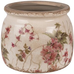 Clayre & Eef 6CE1628S Maceta Cerámica Beige...