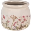 Clayre & Eef 6CE1630M Maceta Beige Rosa Ø 16x13 cm para interior