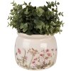 Clayre & Eef 6CE1630M Maceta Beige Rosa Ø 16x13 cm para interior