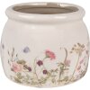 Clayre & Eef 6CE1630S Maceta para Interior Beige Rosa Ø 12x10 cm
