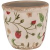 Clayre & Eef 6CE1631XS Macetero para Interior Beige, Rojo Ø 11x10 cm
