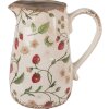 Clayre & Eef 6CE1633M Jarra Decorativa Beige Rojo 17x12x18 cm