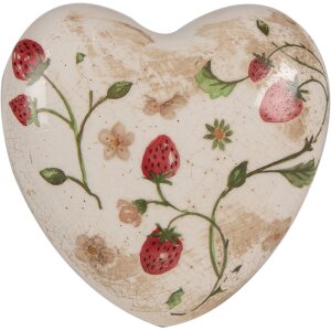 Clayre & Eef 6CE1637 Corazón Decorativo Beige...