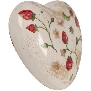 Clayre & Eef 6CE1637 Corazón Decorativo Beige...