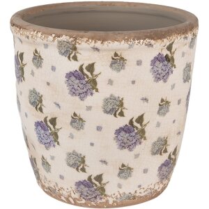 Clayre & Eef 6CE1638L Maceta de interior Beige Azul...