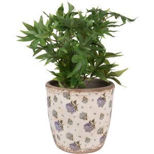 Clayre & Eef 6CE1638L Maceta de interior Beige Azul...