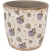 Clayre & Eef 6CE1638L Maceta de interior Beige Azul Ø 16x16 cm