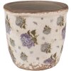 Clayre & Eef 6CE1638XS Maceta para Interior Beige Azul Ø 11x10 cm