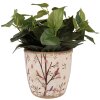 Clayre & Eef 6CE1641L Macetero para interior Beige Marrón Ø 16x16 cm