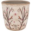 Clayre & Eef 6CE1641M Maceta para Interior Beige Marrón Ø 14x13 cm