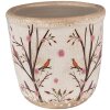 Clayre & Eef 6CE1641XS Maceta para Interior Beige Marrón Ø 11x10 cm