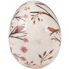 Clayre & Eef 6CE1647 Huevo Decorativo Beige Marrón Ø 10x12 cm