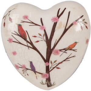 Clayre & Eef 6CE1648 Corazón Decorativo Beige...