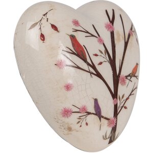 Clayre & Eef 6CE1648 Corazón Decorativo Beige...