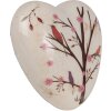 Clayre & Eef 6CE1648 Corazón Decorativo Beige Marrón 12x12x4 cm