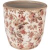 Clayre & Eef 6CE1649L Maceta de interior Beige Rosa Ø 16x16 cm