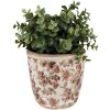 Clayre & Eef 6CE1649M Maceta Interior Beige Rosa Ø 14x13 cm
