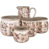 Clayre & Eef 6CE1650M Maceta de interior Beige Rosa Ø 16x13 cm
