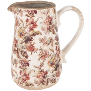 Clayre & Eef 6CE1651M Jarra decorativa Beige Rosa...