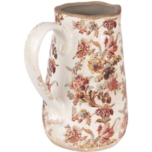 Clayre & Eef 6CE1651M Jarra decorativa Beige Rosa 16x12x18 cm