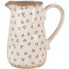 Clayre & Eef 6CE1654M Jarra Decorativa Beige Negro 16x12x18 cm