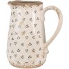 Clayre & Eef 6CE1654M Jarra Decorativa Beige Negro 16x12x18 cm