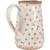 Clayre & Eef 6CE1654M Jarra Decorativa Beige Negro 16x12x18 cm
