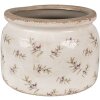 Clayre & Eef 6CE1670L Macetero para interior Beige Ø 20x15 cm