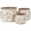 Clayre & Eef 6CE1670L Macetero para interior Beige Ø 20x15 cm