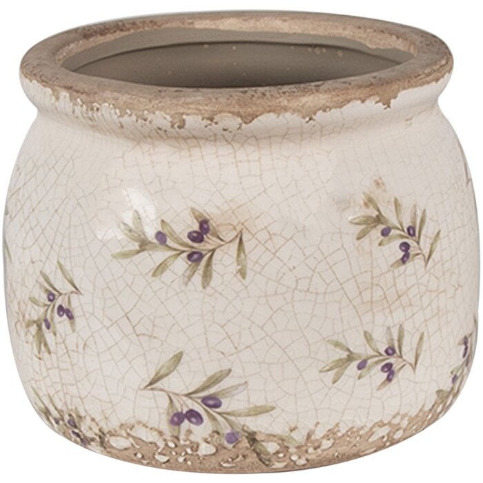 Clayre & Eef 6CE1670M Maceta para interior Beige Ø 16x13 cm