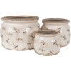 Clayre & Eef 6CE1670M Maceta para interior Beige Ø 16x13 cm