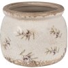 Clayre & Eef 6CE1670S Maceta para interior Beige Ø 12x10 cm