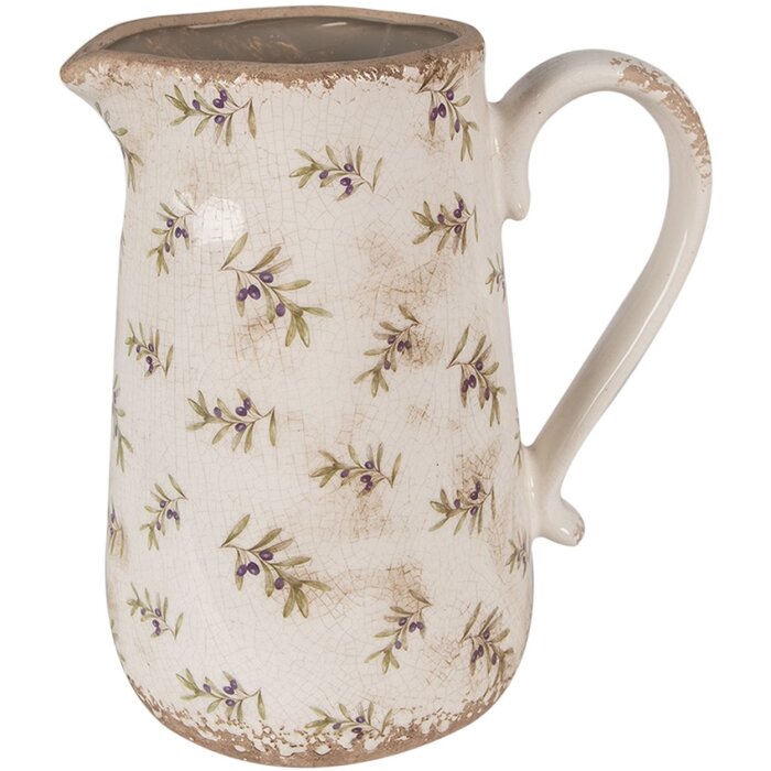 Clayre & Eef 6CE1671L Jarra decorativa Beige 21x15x23 cm
