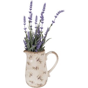 Clayre & Eef 6CE1671M Jarra decorativa Beige 16x12x18 cm