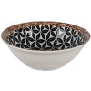 Clayre & Eef 6CEBO0061 Tazón Sopa Blanco Negro Ø 15x5 cm - 300 ml