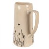 Clayre & Eef 6CEFAF0004L Jarra Decorativa Beige, Negro 21x14x26 cm