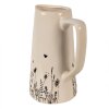 Clayre & Eef 6CEFAF0004M Jarra Decorativa Beige, Negra 16x11x20 cm