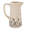 Clayre & Eef 6CEFAF0004M Jarra Decorativa Beige, Negra 16x11x20 cm