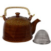 Clayre & Eef 6CETE0136 Tetera Marrón Ø 14x12 cm - 750 ml