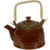 Clayre & Eef 6CETE0140 Tetera Marrón Ø 14x12 cm - 750 ml
