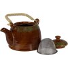 Clayre & Eef 6CETE0140 Tetera Marrón Ø 14x12 cm - 750 ml
