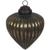 Clayre & Eef 6GL4313 Adorno de Navidad negro, dorado Ø 10x9 cm