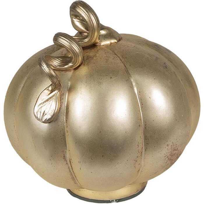 Clayre & Eef 6GL4321L Calabaza decorativa color oro Ø 21x22 cm