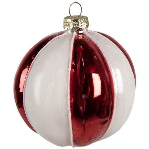 Clayre & Eef 6GL4336 Adorno de Navidad rojo blanco...