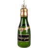 Clayre & Eef 6GL4342 Etiqueta de Navidad Verde Dorada Ø 4x12 cm