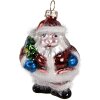 Clayre & Eef 6GL4355 Etiqueta de Navidad rojo blanco 5x4x8 cm