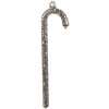 Clayre & Eef 6GL4356 Colgante de Navidad color plata 4x1x14 cm