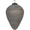 Clayre & Eef 6GL4361M Adorno de Navidad Gris Ø 13x21 cm
