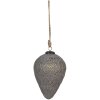 Clayre & Eef 6GL4361S Adorno de Navidad Gris Ø 10x15 cm