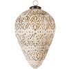 Clayre & Eef 6GL4362M Adorno de Navidad blanco Ø 13x21 cm